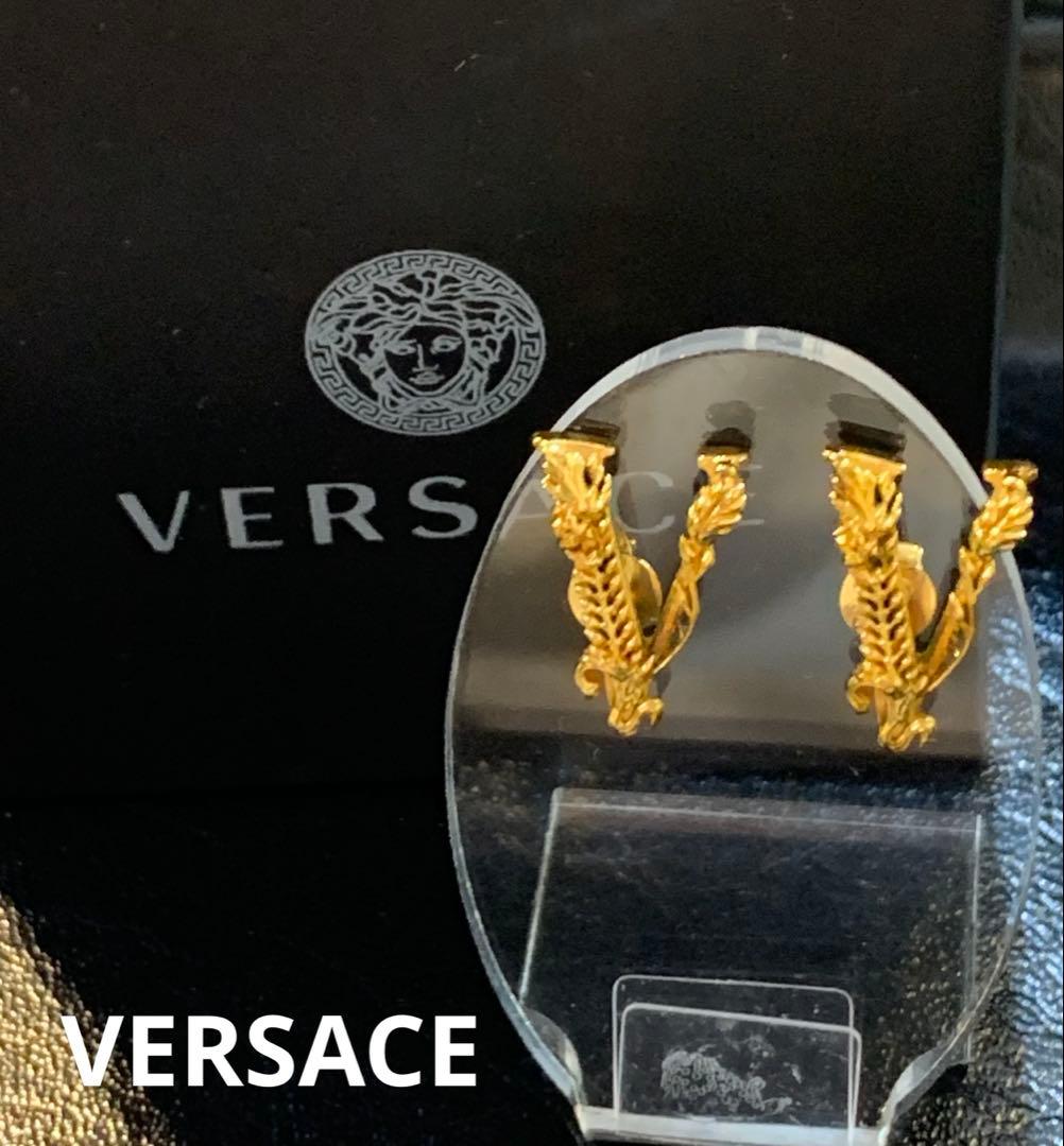 VERSACE ヴェルサーチェ 箱付 ヴィルトゥス 両耳 ピアス
