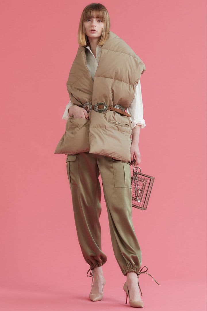 ■美品 THIRD MAGAZINE × mikomori サテンカーゴパンツ