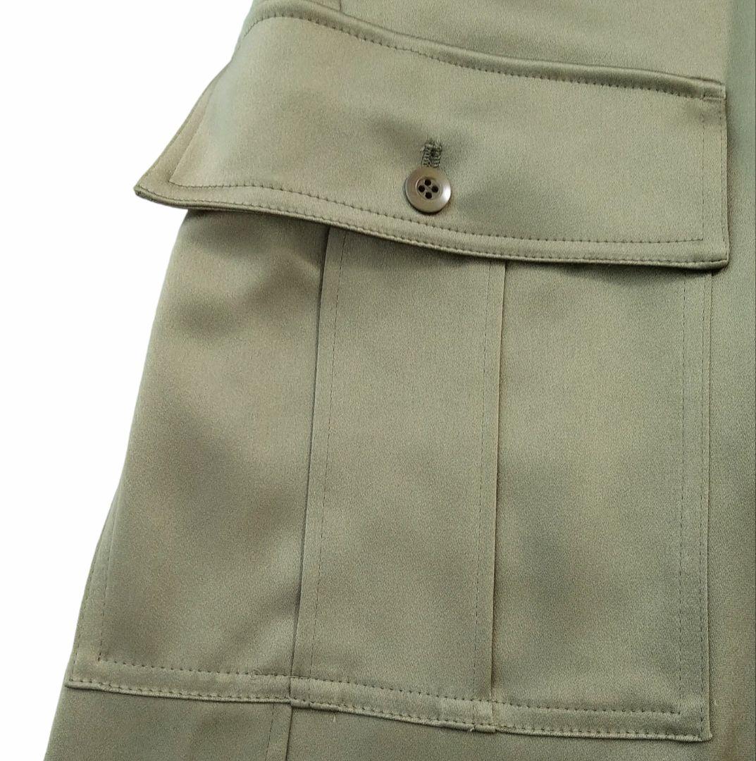 ■美品 THIRD MAGAZINE × mikomori サテンカーゴパンツ