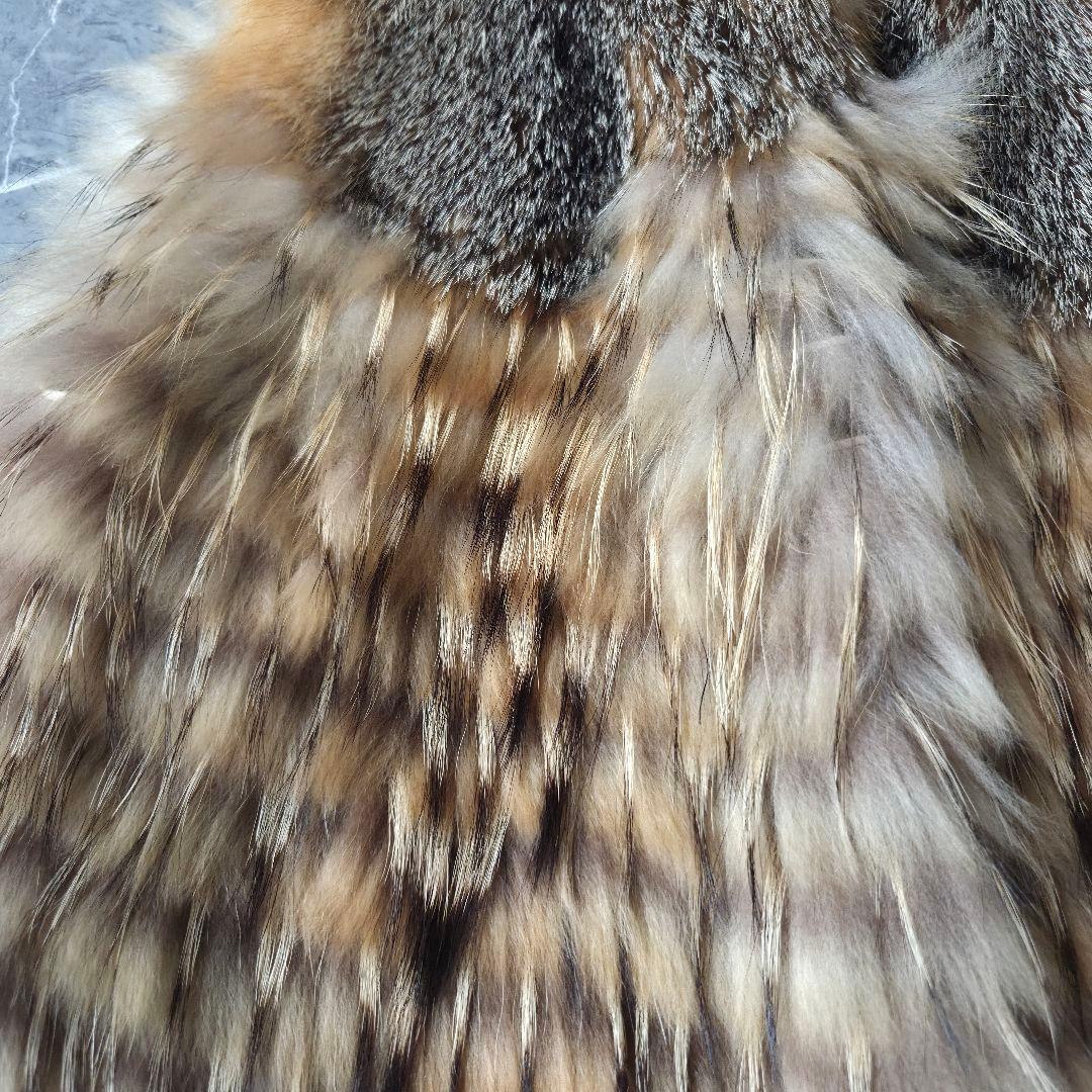 仏国製 メテオ イヴサロモン ラクーン フォックス ファーベスト 36