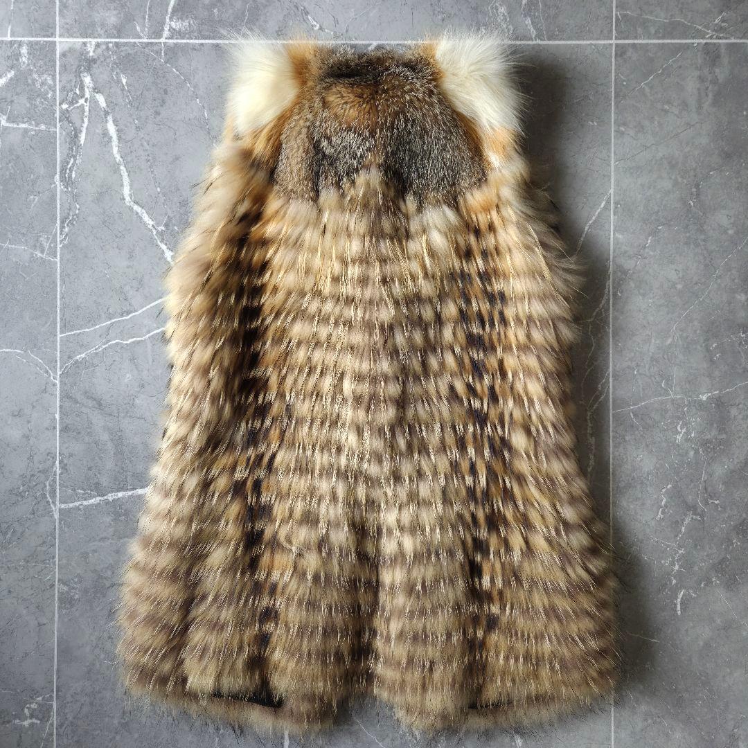 仏国製 メテオ イヴサロモン ラクーン フォックス ファーベスト 36