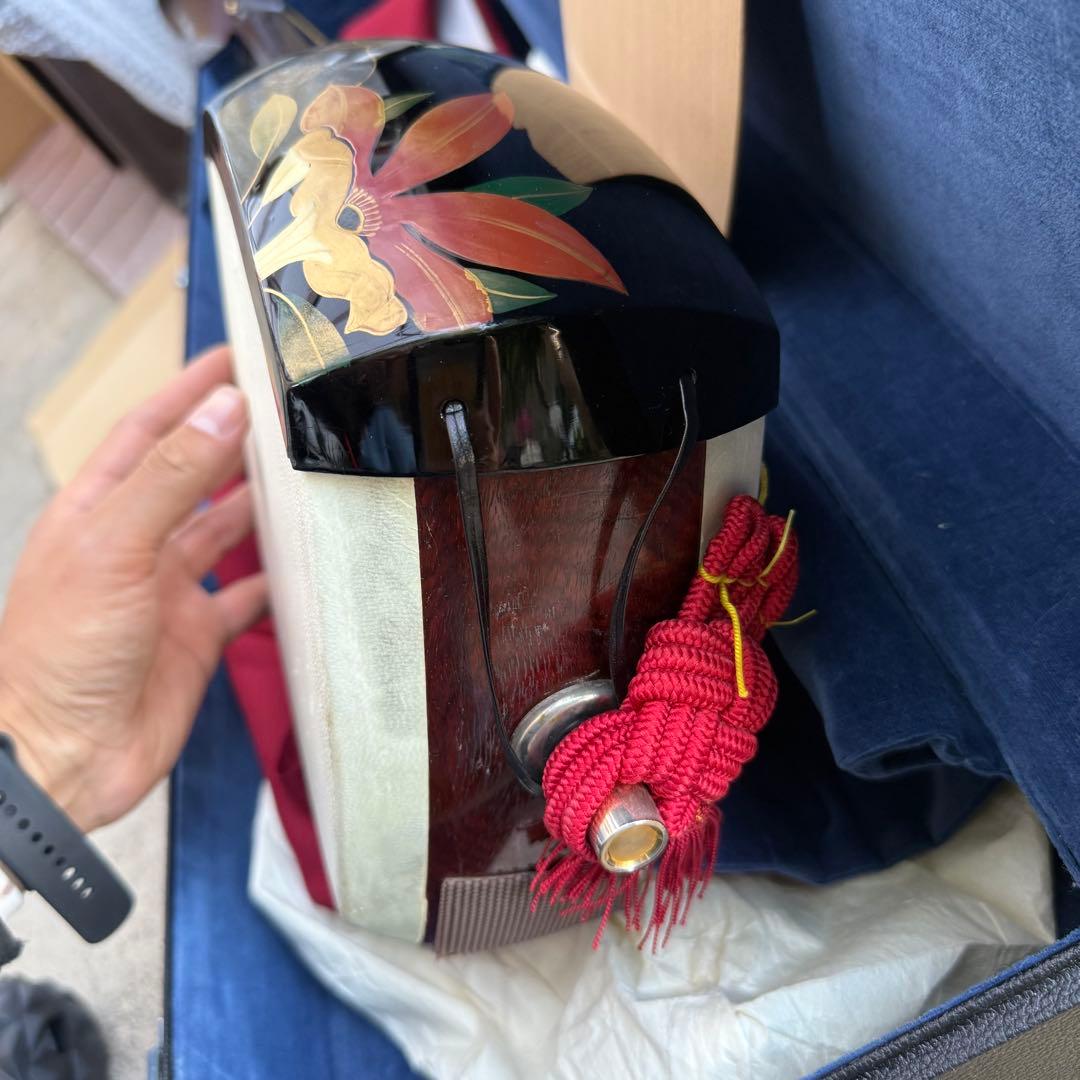 三味線 紅木 K9 金細 破れあり 布袋 高級