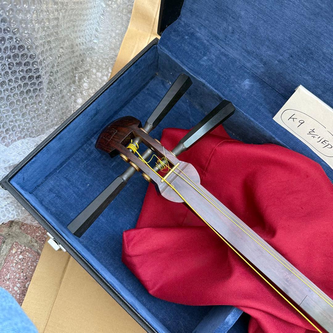 三味線 紅木 K9 金細 破れあり 布袋 高級