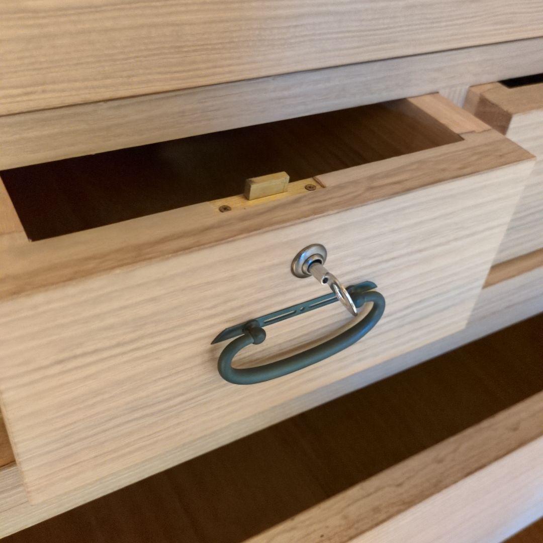 伝統工芸士　一級技能士　長谷川進之介作　 最高級工芸品 桐箪笥　着物