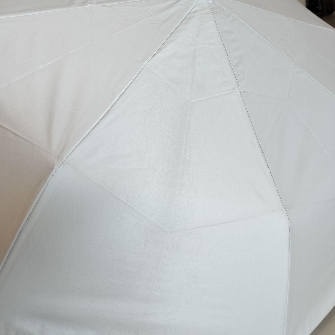 シロノサクラ 折りたたみ日傘 ホワイト 傘袋付き 折り畳み 晴雨兼用 完全遮光