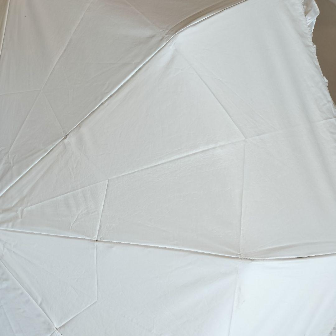 シロノサクラ 折りたたみ日傘 ホワイト 傘袋付き 折り畳み 晴雨兼用 完全遮光