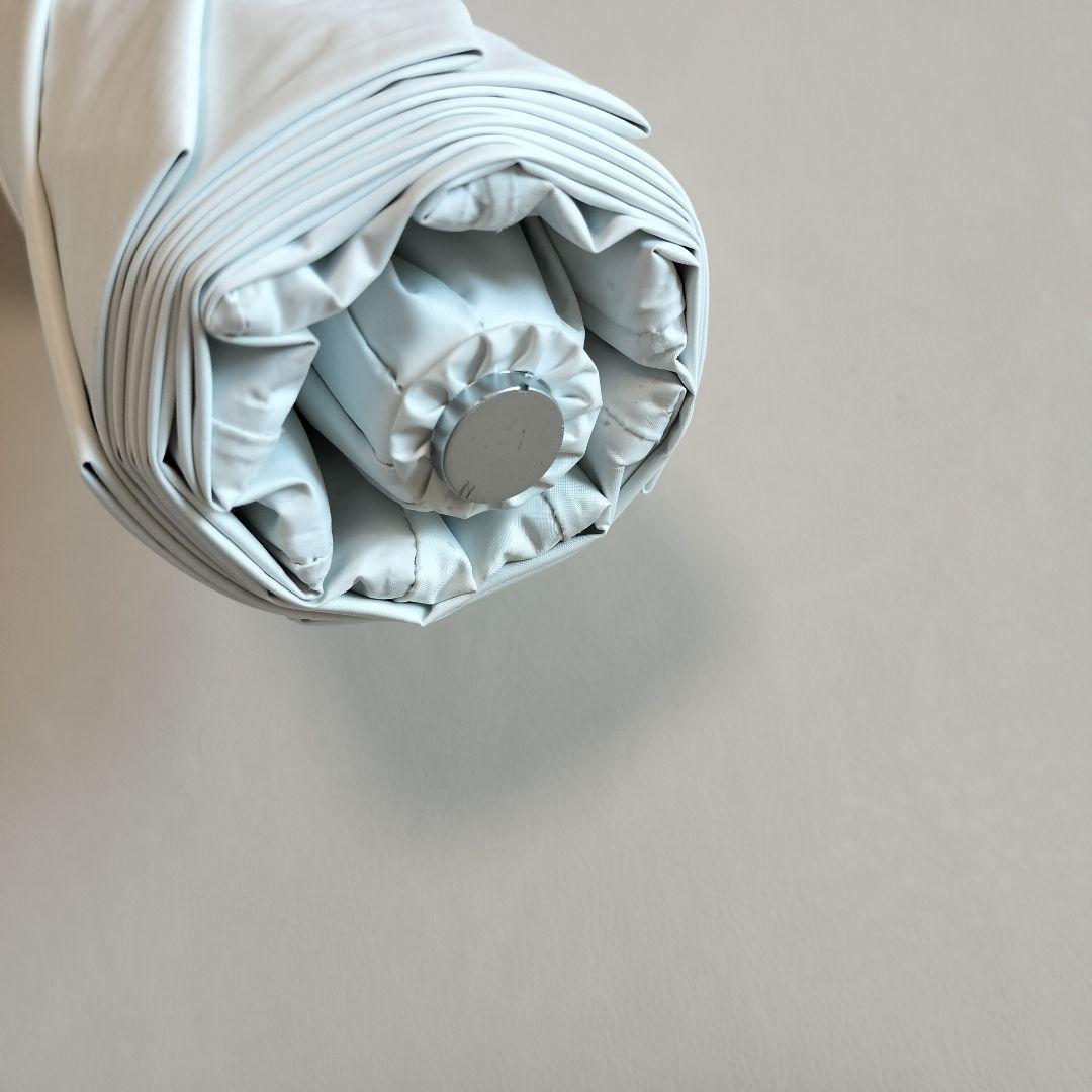 シロノサクラ 折りたたみ日傘 ホワイト 傘袋付き 折り畳み 晴雨兼用 完全遮光