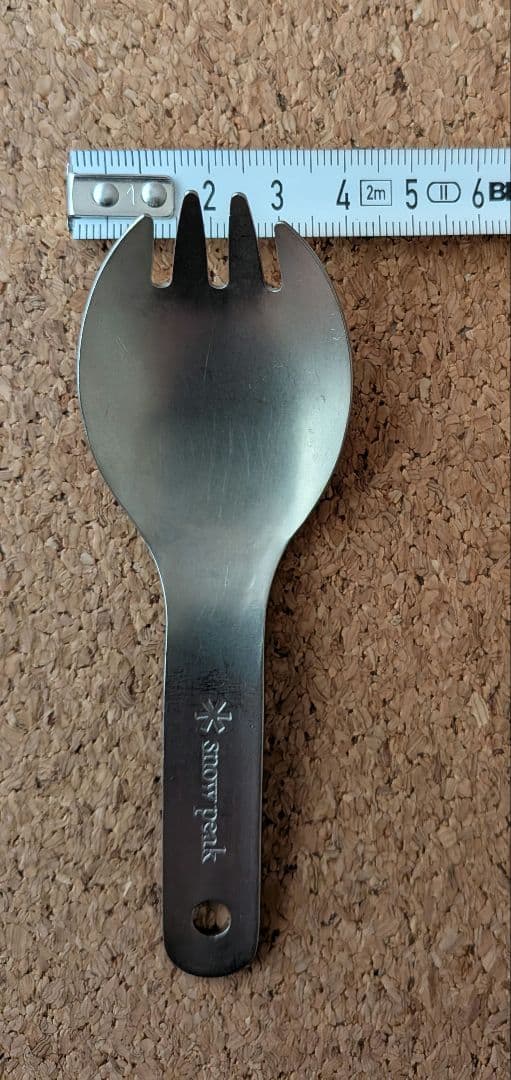 【 peak】 チタン製先割れスプーン　ショート