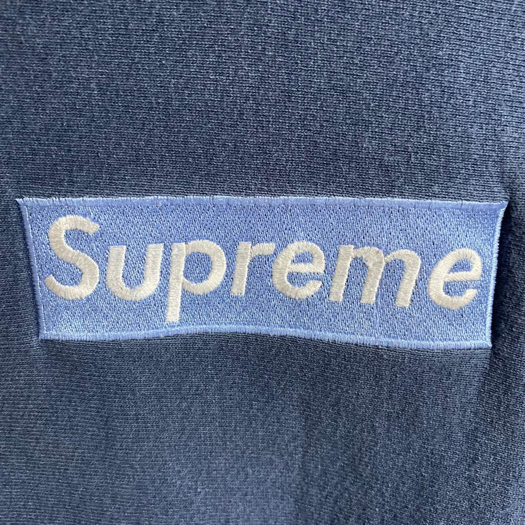 シュプリーム ボックスロゴ トレーナー アイスブルー 1995