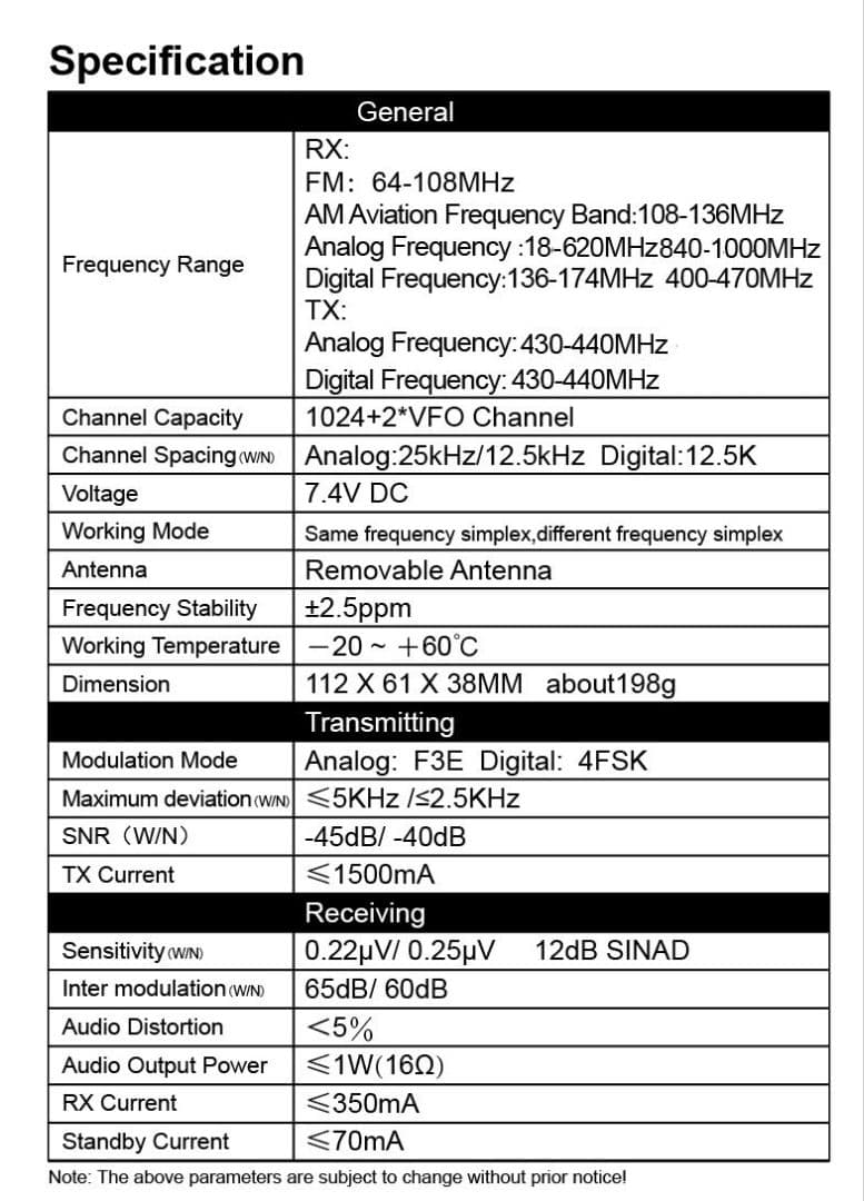 Radtel RT-4D JU 430MHz DMR/FM広帯域受☆JARD保可