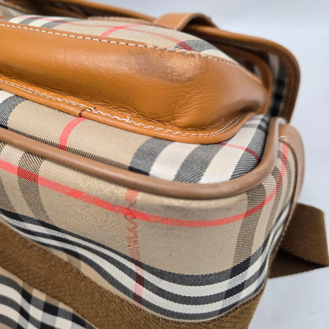 極美品 BURBERRY メッセンジャーバッグ ノバチェック シャドーホース