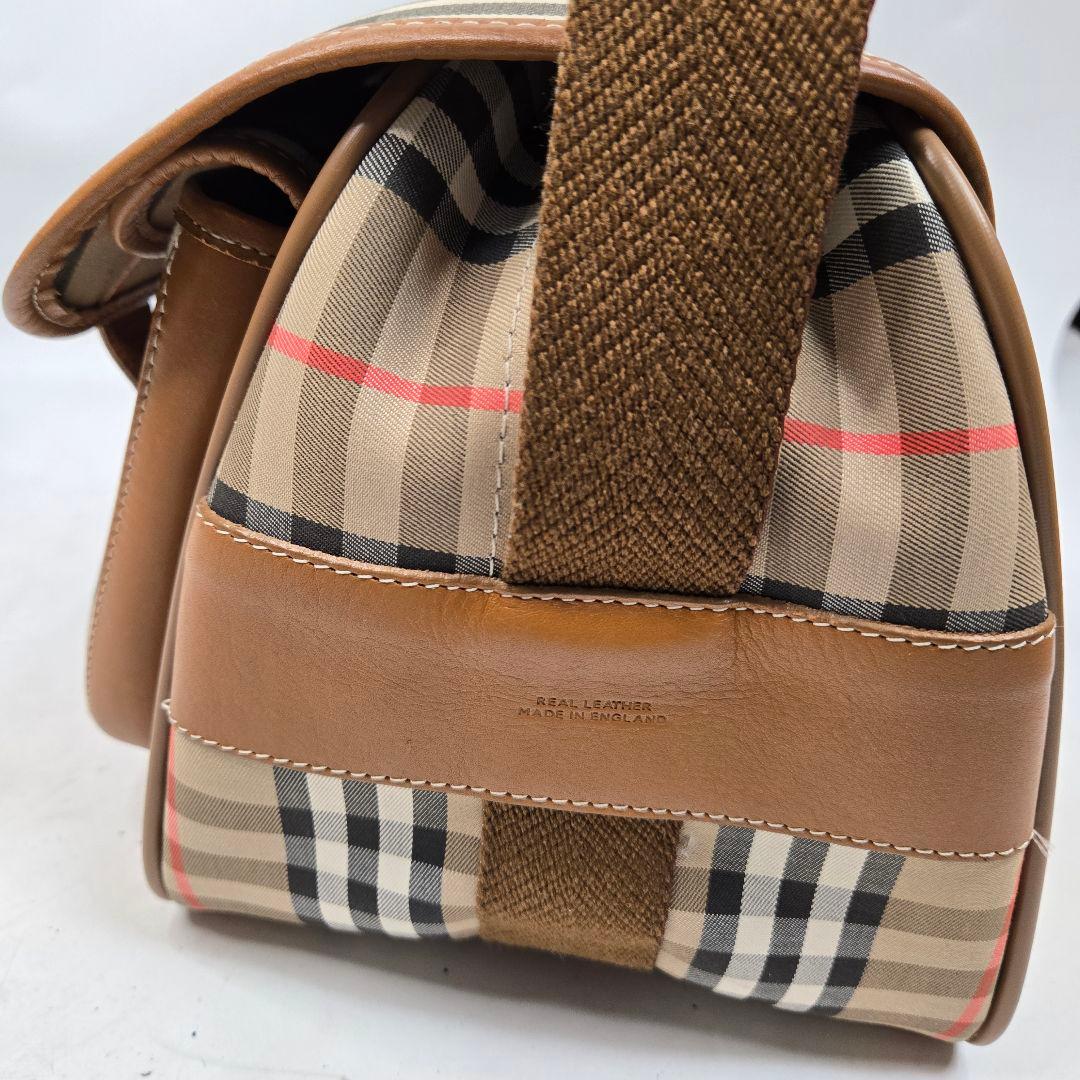 極美品 BURBERRY メッセンジャーバッグ ノバチェック シャドーホース