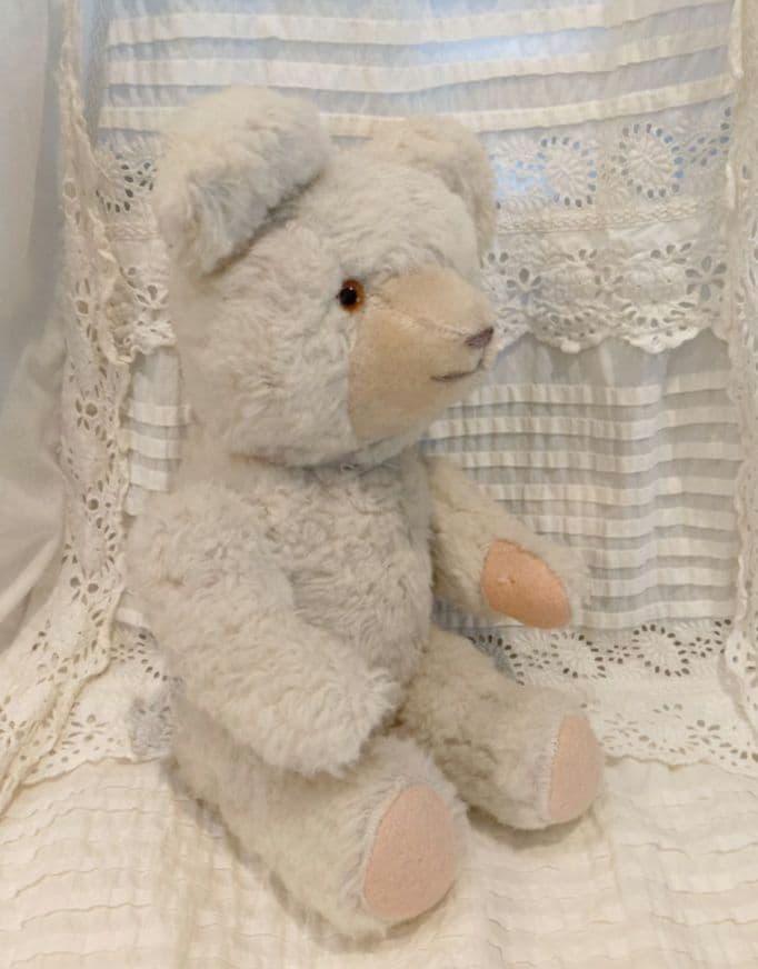 ビンテージ ホワイトベア 30cm