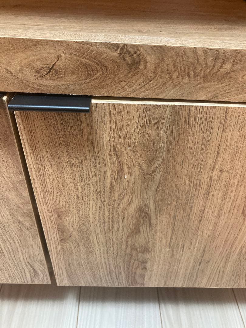 [14の購入15発送 16-18発送不可]LOWYAラタンキッチン収納幅90cm