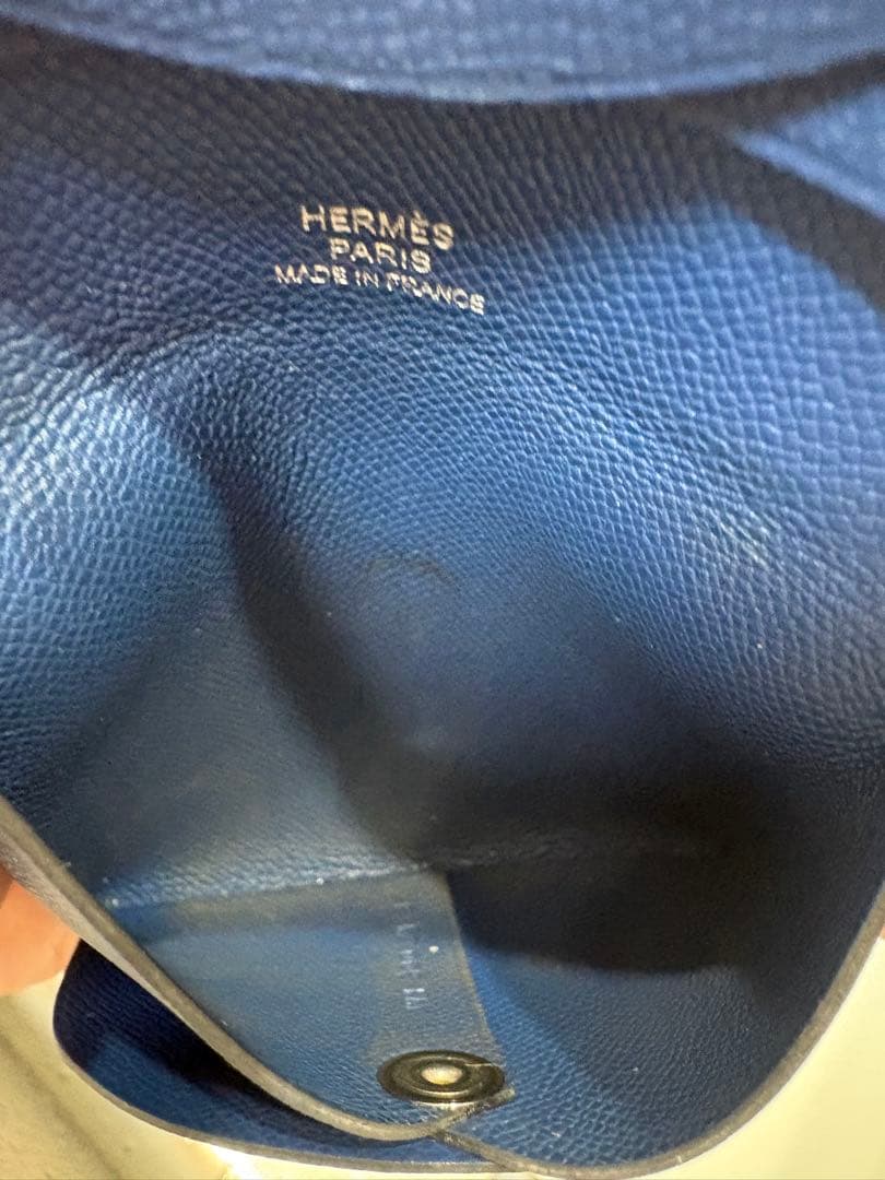 T2K 様 HERMES レザー ケース 青