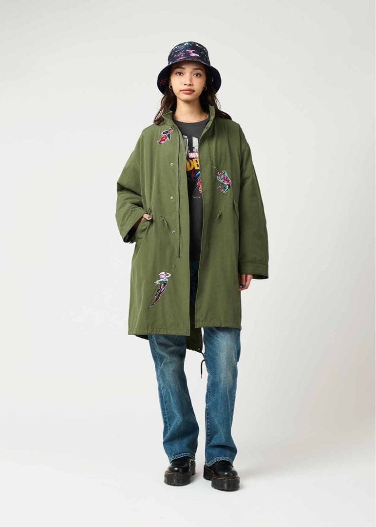 Lサイズ　スパイダーマン スパイディ VS ヴィラン｜モッズコートグラニフ