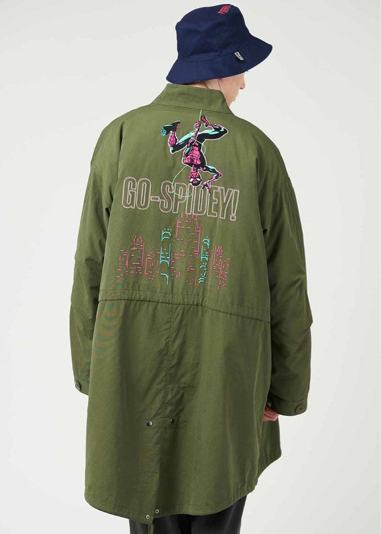 Lサイズ　スパイダーマン スパイディ VS ヴィラン｜モッズコートグラニフ