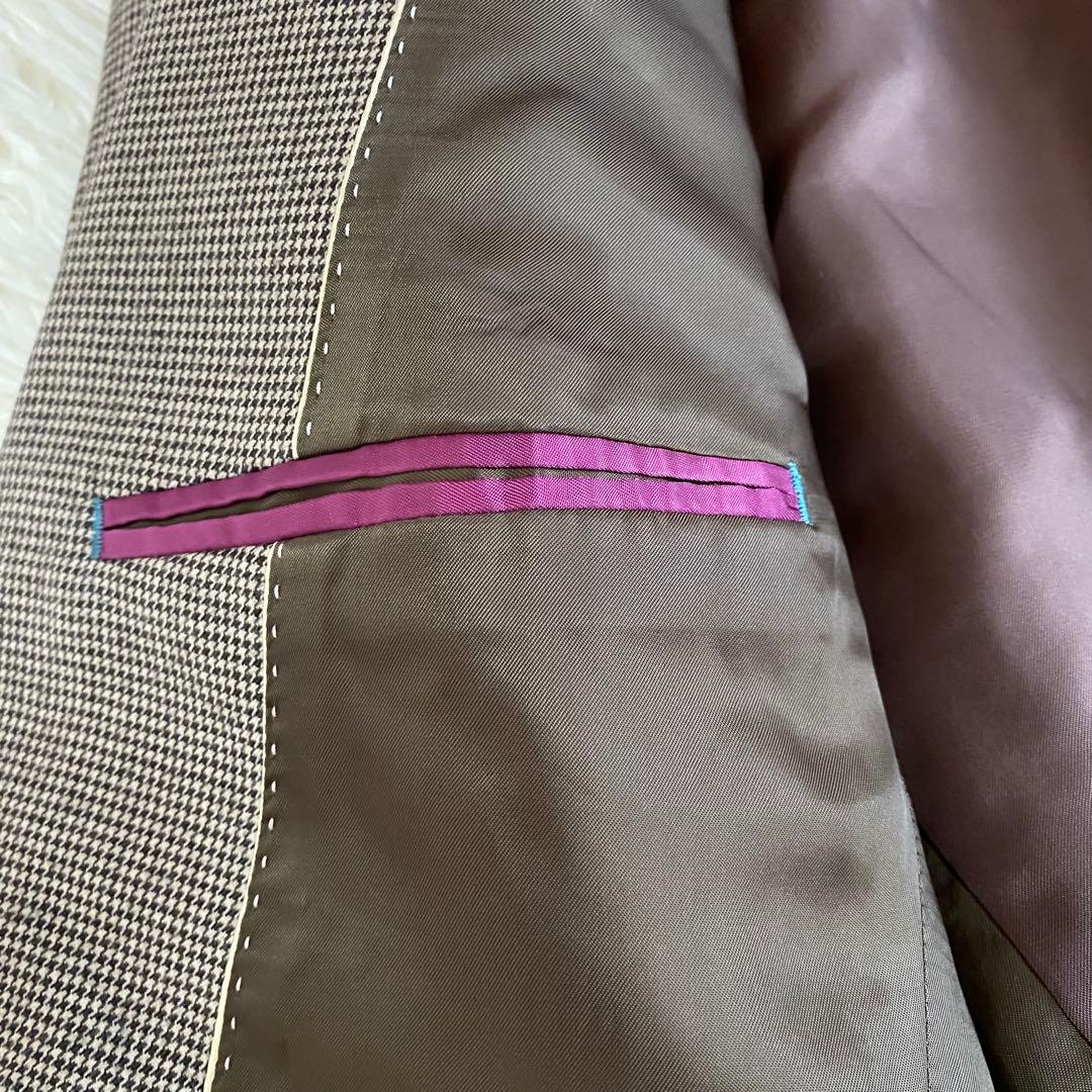 【極美品】ポールスミス　テーラードジャケット　千鳥格子　マルチカラー　XL