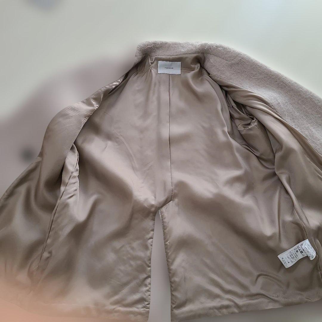 フレームワーク モヘヤシャギーテーラードコート38