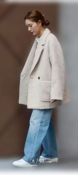 フレームワーク モヘヤシャギーテーラードコート38