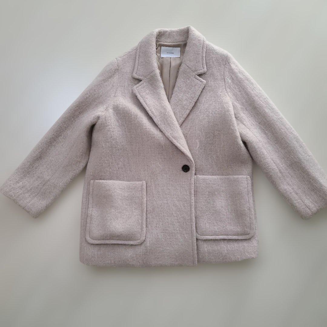 フレームワーク モヘヤシャギーテーラードコート38