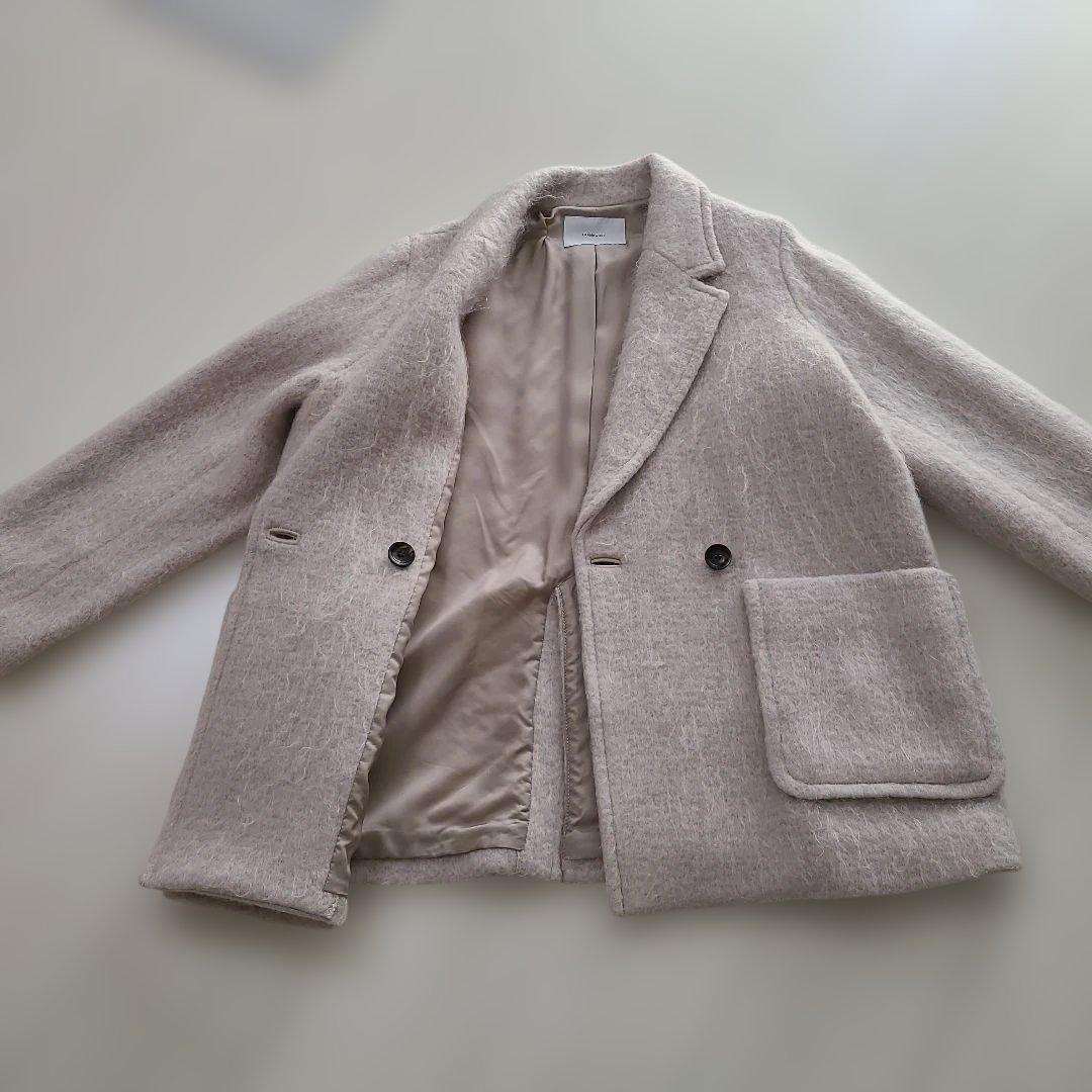 フレームワーク モヘヤシャギーテーラードコート38