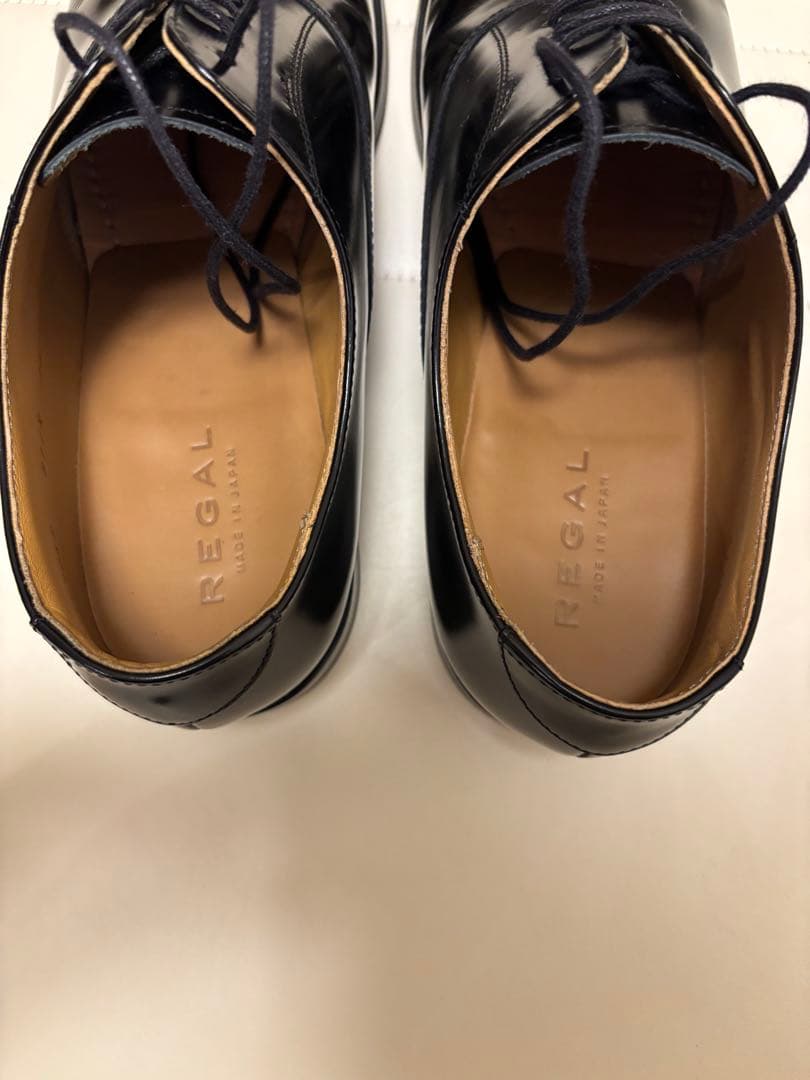 美品 REGAL 811R ビジネスシューズ ストレートチップ 本革 黒 26