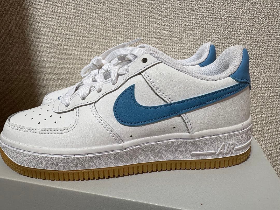 NIKE Air Force 1 ホワイト/ブルー 21cm