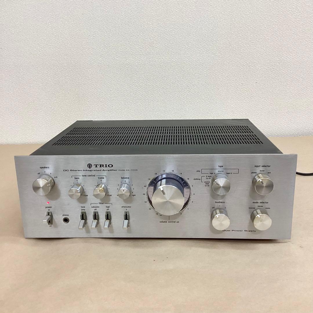 TRIO トリオ プリメインアンプ KA-7100D 通電確認のみ 名機モデル