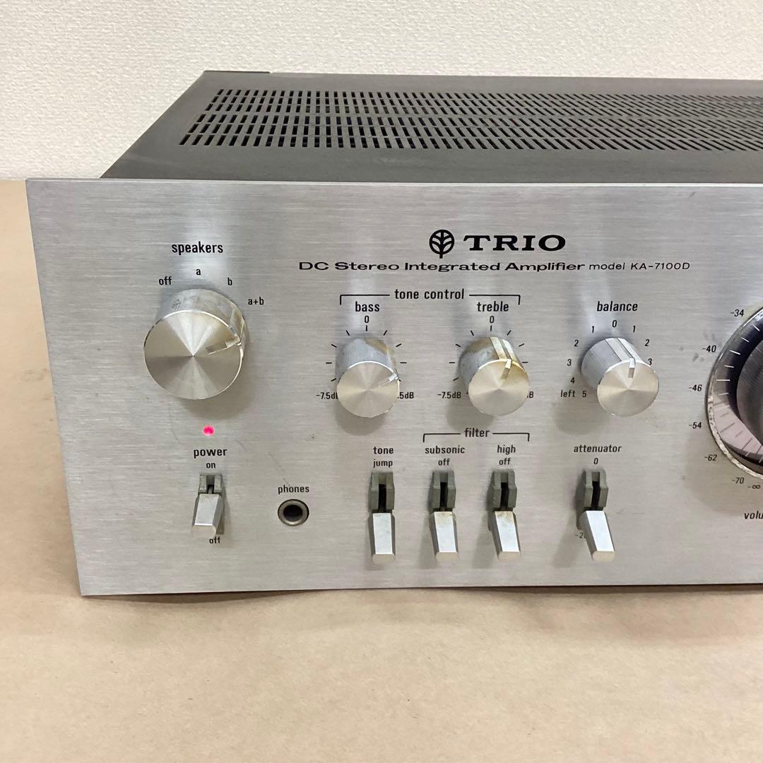 TRIO トリオ プリメインアンプ KA-7100D 通電確認のみ 名機モデル