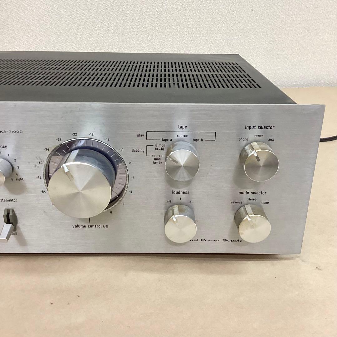 TRIO トリオ プリメインアンプ KA-7100D 通電確認のみ 名機モデル