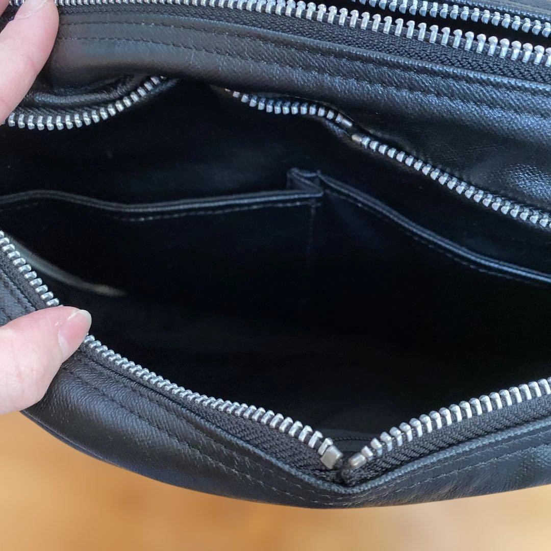 PORTER レザー ショルダーバッグ ブラック