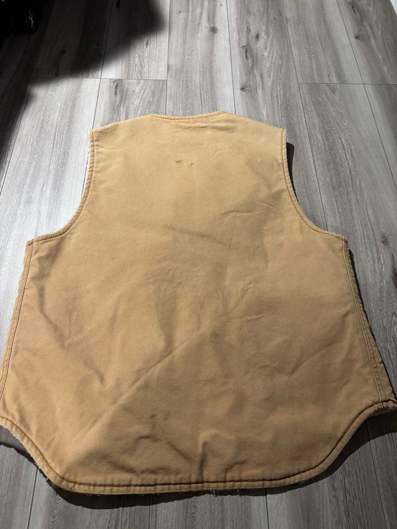 80s〜90s USA製 CARHARTT カーハート 裏ボアダックベストL