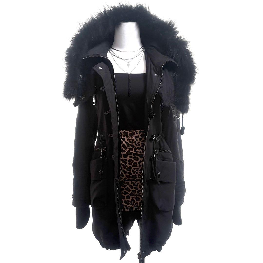 リアルファー付きモッズコート ミリタリー 平成ギャル y2k グランジ