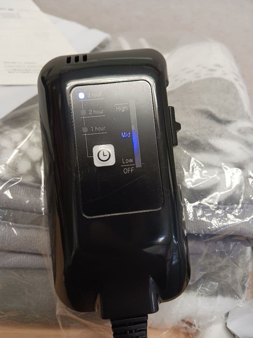 m101405k 着る電気毛布 curun アーバンスタイル エルク柄グレー