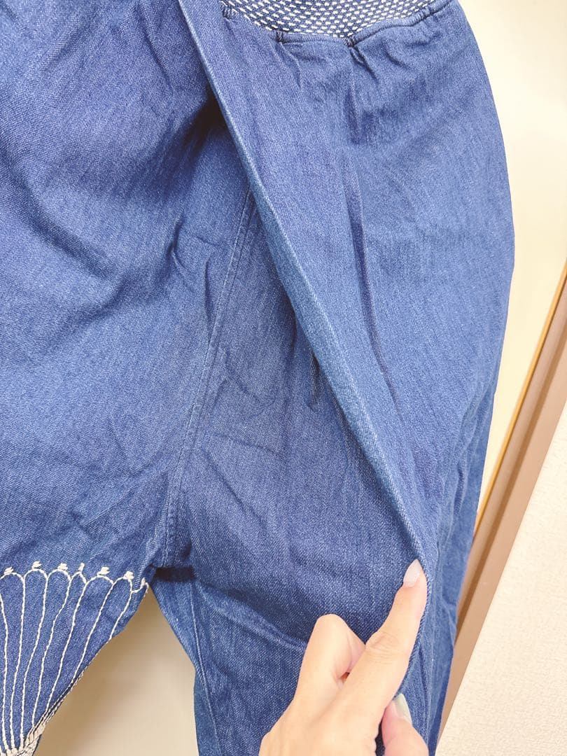 kapital 8oz デニム　MAKANAI ラップパンツ　風呂敷刺繍