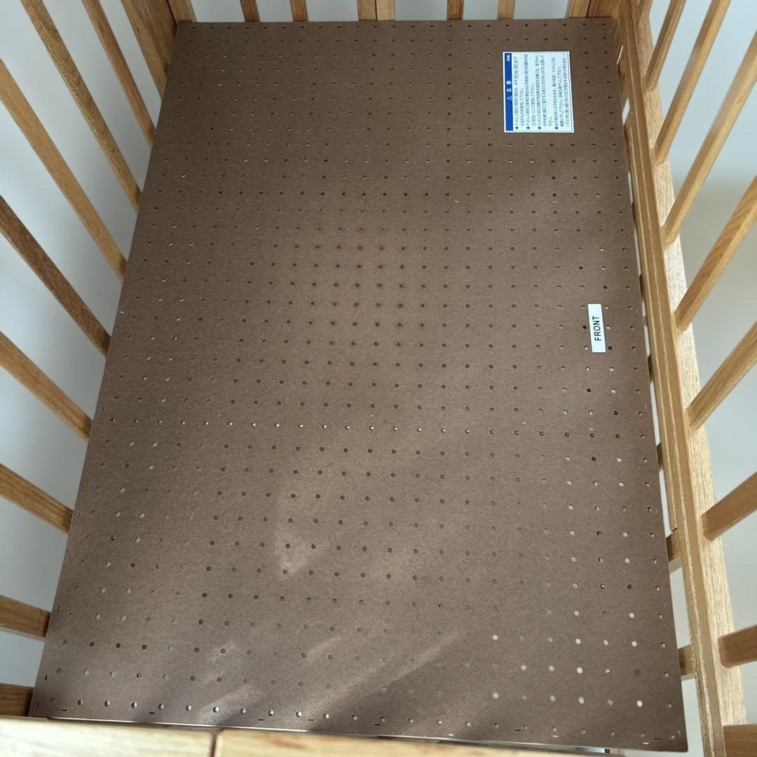 カトージ　ミニベビーベッド 折りたたみ　ナチュラル