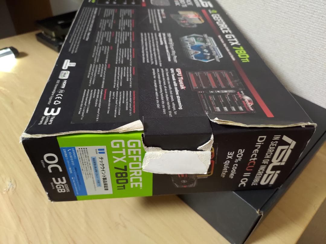 ASUS GTX780Ti 動作確認済／グリス塗替済／付属品なし