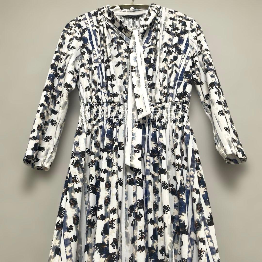 CORCOVADO コルコバード ロングワンピース ボウタイ アシンメトリー