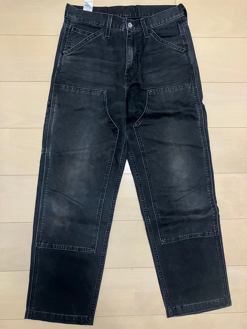 Levi’s 568 work wear 墨黒　ダブルニー　w29 l30