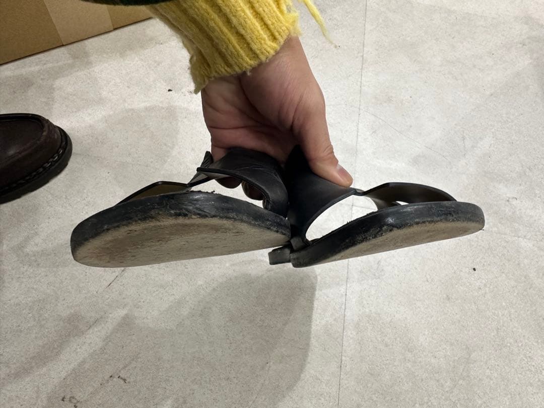 エルメス ブラック サンダル