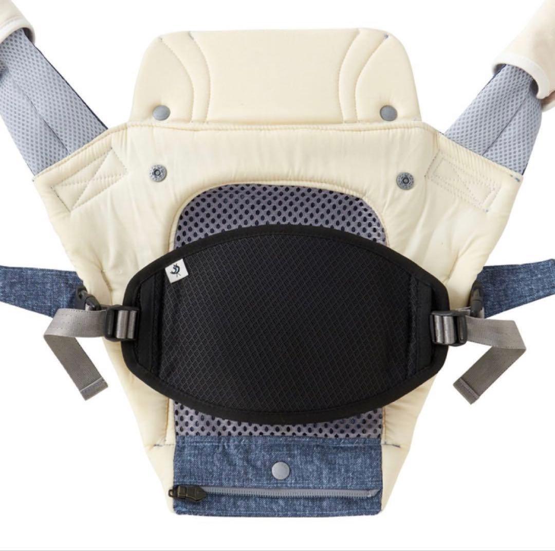 ぴぴぴ【※新品】ミキハウス×ポグネー ベビーキャリア インディゴブルー