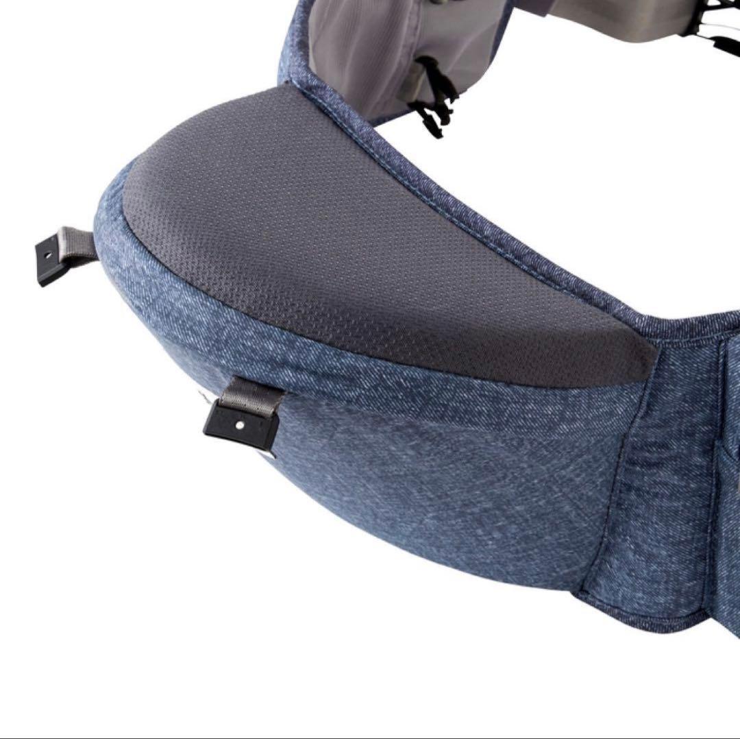 ぴぴぴ【※新品】ミキハウス×ポグネー ベビーキャリア インディゴブルー