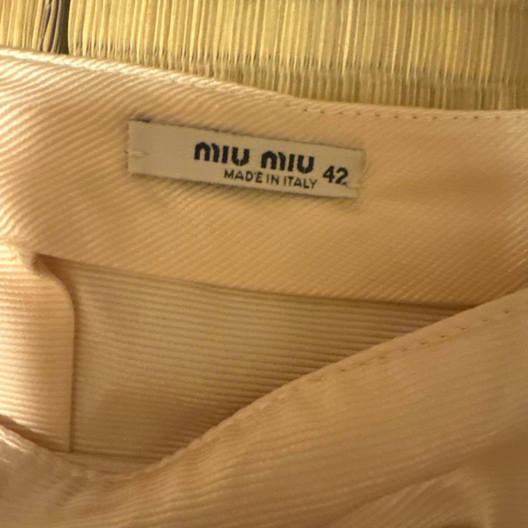 MIU MIU プリーツスカート 42