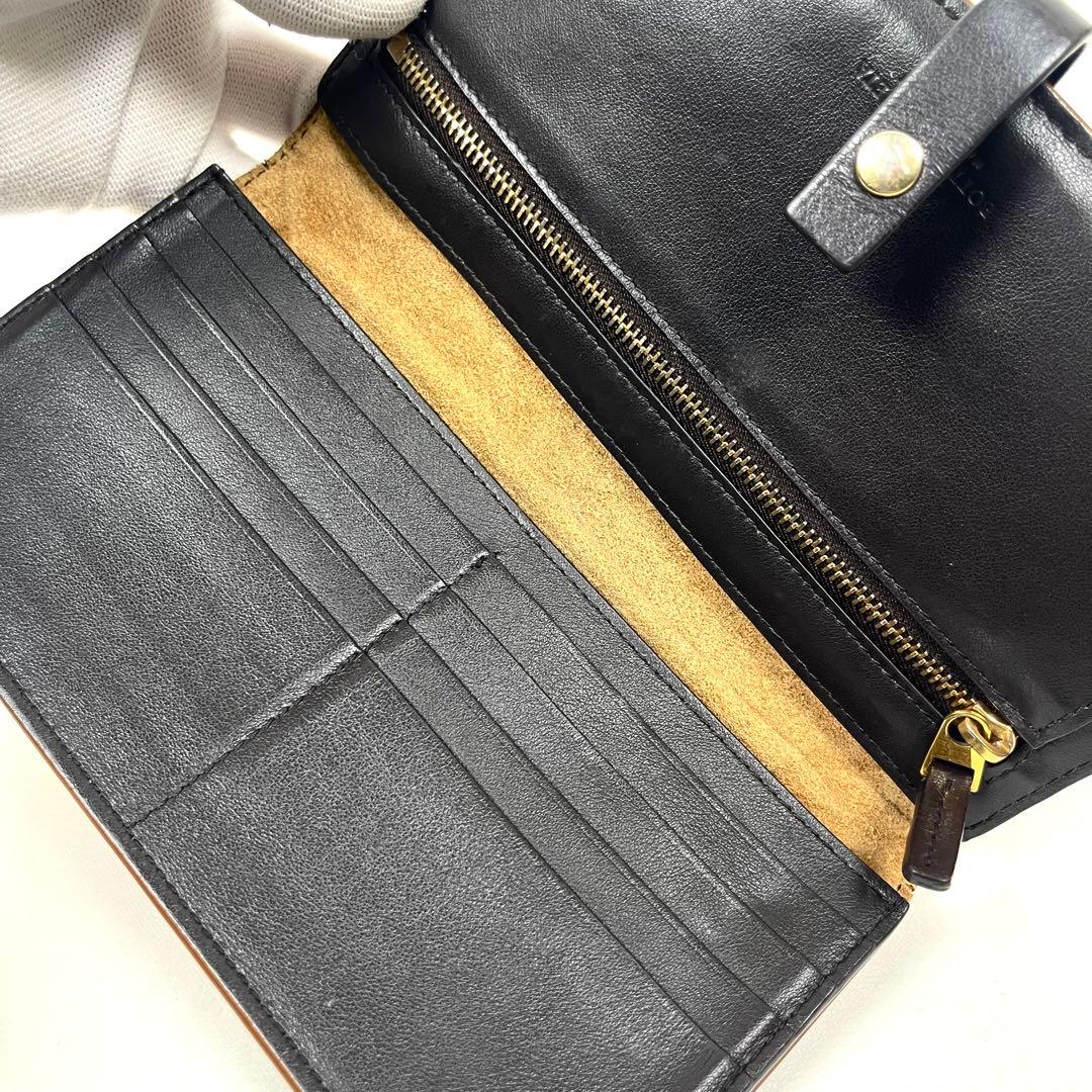 ボッテガヴェネタ　長財布　二つ折り　マキシイントレチャート　本革　レア美品◎