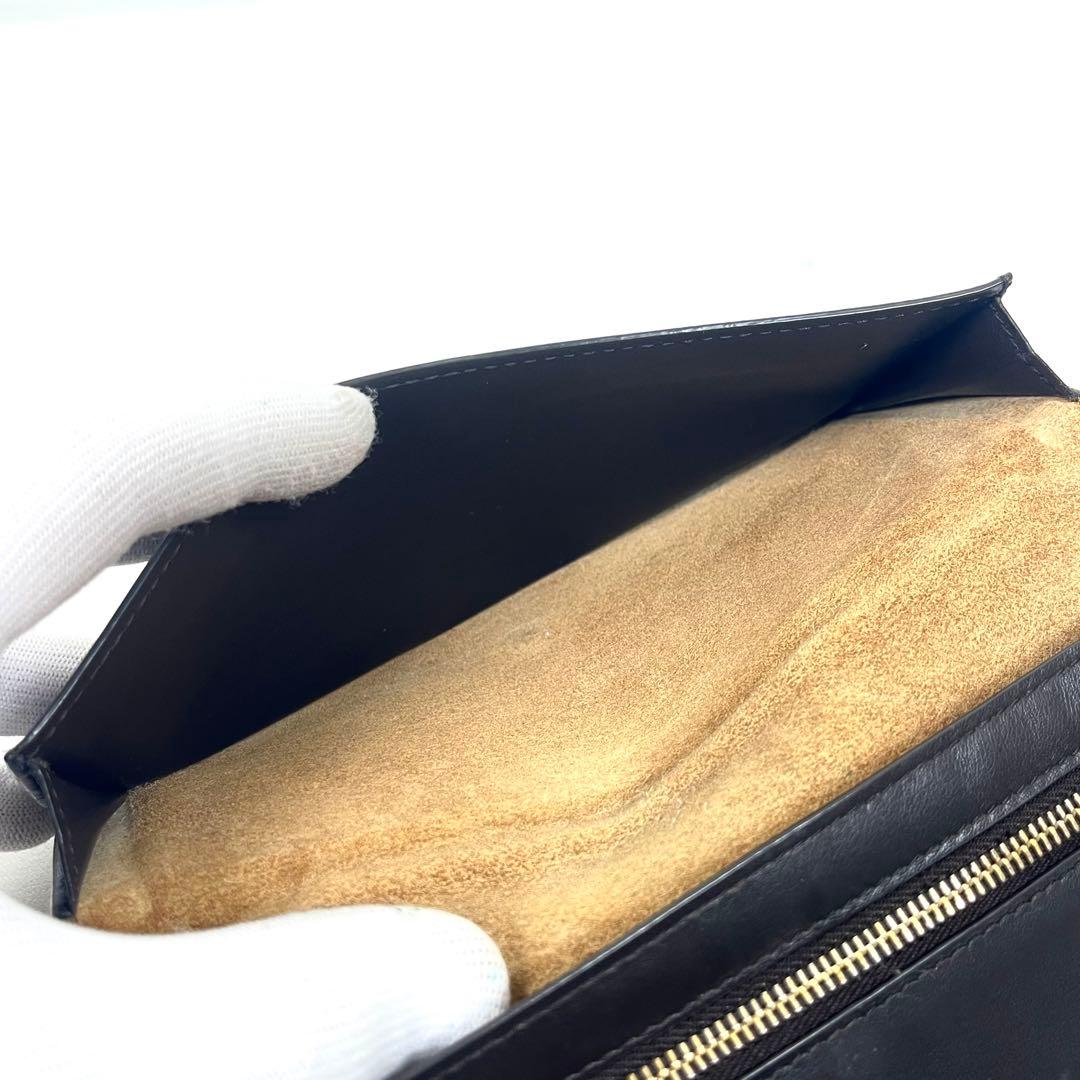 ボッテガヴェネタ　長財布　二つ折り　マキシイントレチャート　本革　レア美品◎