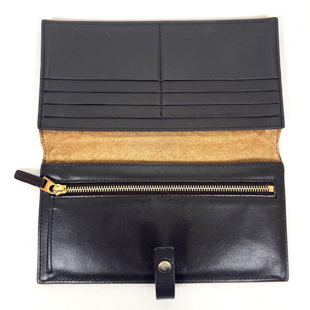 ボッテガヴェネタ　長財布　二つ折り　マキシイントレチャート　本革　レア美品◎