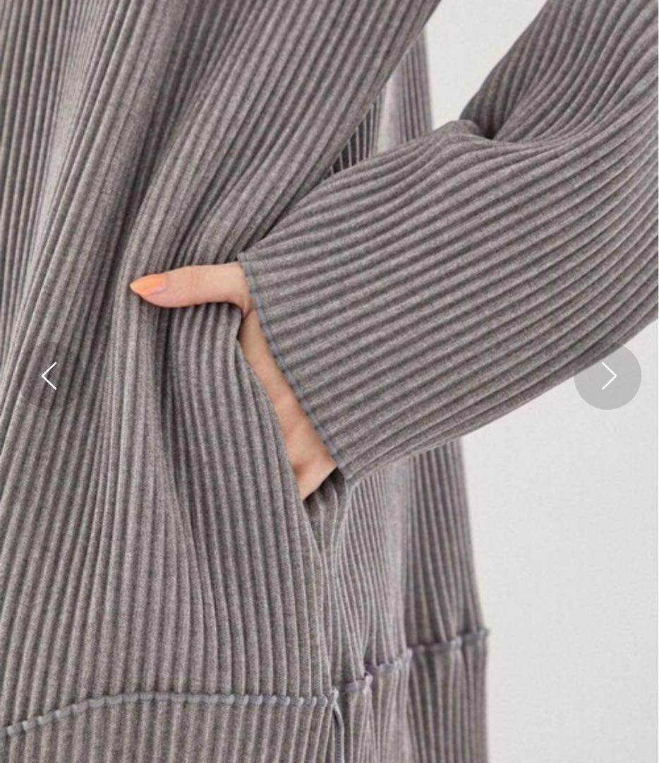 kotohayokozawa プリーツジップアップドレス