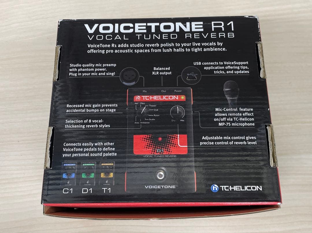 TC Helicon Voicetone R1 ボーカルリバーブ