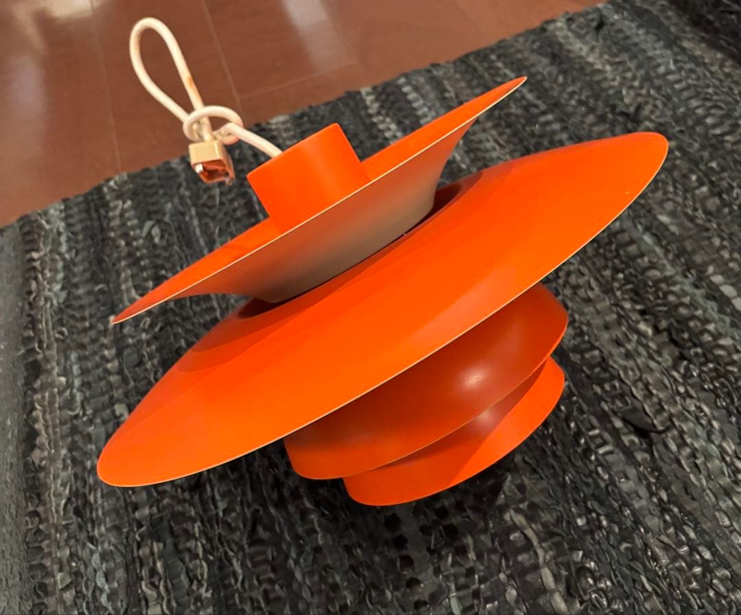 長澤ライティング ペンダントライト1K-W60 オレンジ 北欧モダン